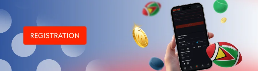 Registration at Pin Up Bet